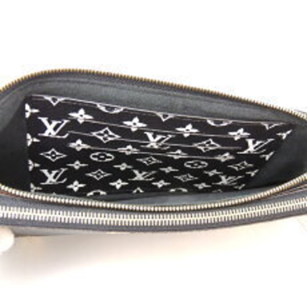 Louis Vuitton Double Zip Pochette Monogram Giant Black Leopard - Picture 7 of 9